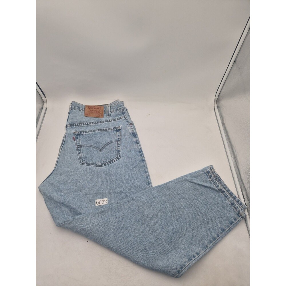Vintage 90s Levis 560 Loose Fit Tapered Leg Jeans Men 40x30 Medium Wash Blue USA